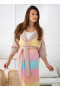 2Sweter damski wiosenny wiązany ombre