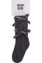 2Rajstopy dziewczęce szare welurowe kokardki NENA BEBE