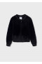 2Bluza sweterkowa zasuwana czarna Mayoral