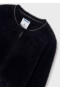 2Bluza sweterkowa zasuwana czarna Mayoral