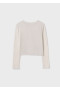 2Sweter dziewczęcy ecru rozpinany MAYORAL
