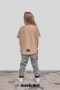 2T-shirt dziewczęcy beżowy WOLF MashMnie