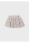2Spódnica dziewczęca tiulowa plisowana szara MAYORAL