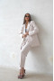 2Elegancka Marynarka damska oversize beżowa PURPURA