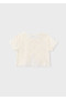 2Koszulka t shirt dziewczęcy crochet 2w1 ażurkowa ecru MAYORAL