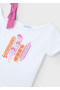 2Koszulka tshirt dziewczęcy asyetryczna biała MAYORAL